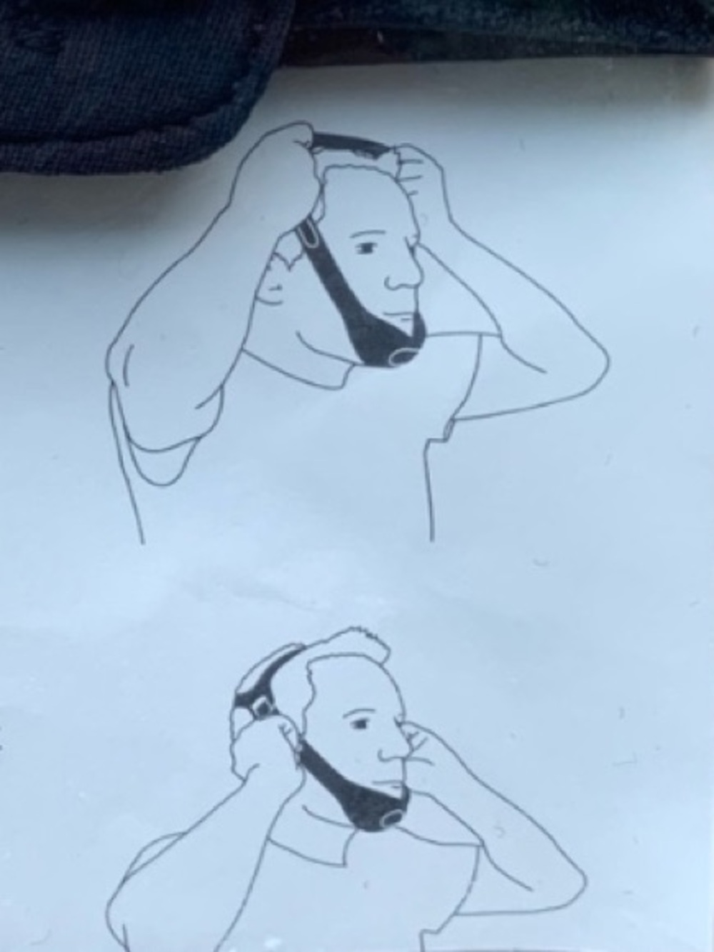 New, sealed halo style chin strap- sleep apnea